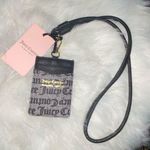 Juicy Couture Black and Gray Card Holder Lanyard Photo 0