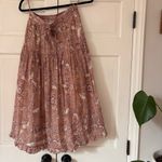 Ulla Johnson  Raquel Midi Skirt Tie Front Detail Floral Ruffle Tiered Size 0 XS Photo 4
