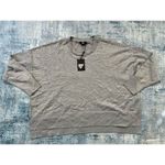 DKNY NWT!  Gray Studded Crew Neck Pullover Sweater XL Photo 1