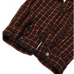 ZARA Women Over Sized Long Sleeve Christmas Plaid Pocket Red M Photo 6
