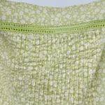 Old Navy  square neck ladder lace lime ditsy floral spaghetti strap top XL NEW Photo 2