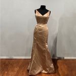 Sherri Hill 52540 Dark Nude satin mermaid gown 4 Photo 1