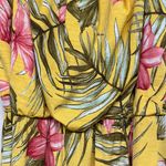 NAIF Anthropology Yellow Pink Maxi Sundress Resort Wear Size M Photo 2