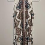 Blu Pepper White Patterned Mock Neck Sundress Photo 0