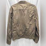 Guess Vintage Y2K 100% Cotton Bomber Lightweight Zip Tan Brown Jacket Size Small Photo 7