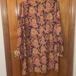 Loft Anne Taylor Long Sleeve Paisley Shift Dress Photo 7
