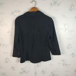 EXPRESS Stretchy Black Button Down Shirt 7/8 Photo 5