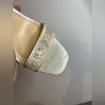 Betsey Johnson White Lace WeddingCollection OpenToe Half Moon Wedge Heels Sz 9.5 Photo 11