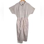 Universal Threads Universal Thread Cream Overall Short Sleeve Boilersuit Size 8 Photo 2