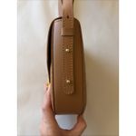 Isadora Cuoio Brown Leather Crocodile Crossbody Gold Tone Purse Made in Italy Photo 10