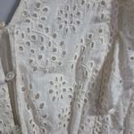 Love The Label Shopbop boho coquette girly fairy Cream Eyelet Ruffle Dress Small White Photo 6