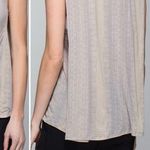 Lululemon Salutation To Savasana Tank Misty Stripe Burnout Cashew Ambient Grey Photo 0
