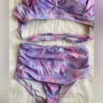 Amazon Tie Dye High Waisted Halter Bikini Swimsuit Photo 2