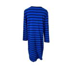 Old Navy Heavyweight Knit Blue Black Striped A-line Dress Sz Large NWOT Photo 2