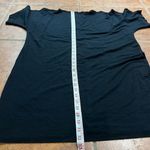 Eileen Fisher  Shift T Shirt Dress Oversized Stretch Short Sleeve Black L Photo 5