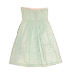J.Crew  Womens Strapless Dress Size 2 Pastel Green‎ Lined 100% Cotton Photo 5