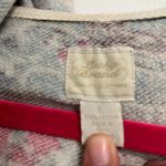 Lucky Brand Blue/ Red Bohemian Print Hooded Zip Front Sweatshirt Sz. L Photo 4