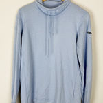 KJUS Cowl Neck Kessy Sweater Light Blue Cotton Cashmere Blend Pullover Size L Photo 0