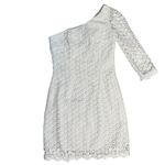Lilly Pulitzer Resort White Daisy Truly Lace Whitaker One Shoulder Dress Size 0 Photo 5