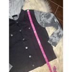 Brooklyn Cloth  LLC black denim vest w/ tie dye sz Large Photo 4