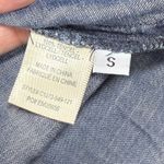 Cloth & Stone Denim Dress Bell Sleeve Lace Up Tencel Lyocell Blue Size S Photo 4