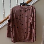 Star Patterned Sweatshirt Brown Size L Photo 0