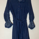 Levi's women's denim long-sleeve shirtdress in blue Large extra Large Photo 0