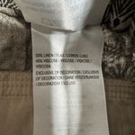 Isaac Mizrahi Bridgehampton Linen Blend Pants Fringe Hem Brown Black Sz 2 Boho Photo 10