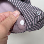 Lululemon Size 8 Pinstripe Cross Back Multicolor Sports Bra Workout Athletic Photo 4