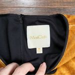 Modcloth • Mystery Master Dress fit & flare keyhole gold velvet velour stretch Photo 3