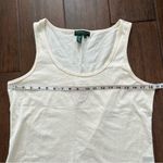 Ralph Lauren Lauren Active Butter Yellow Logo Tank 100% Cotton size Medium Photo 3