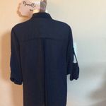 Moon Collection  Navy blue blouse black gem collar‎ Photo 4