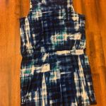 Calvin Klein  Mini 14 Blue and White Sleeveless Dress zip back Tank Style Wrap Photo 0