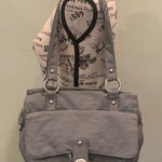 Baggallini  Lightweight Gray Nylon Women's Medium Shoulder Bag Purse Photo 0