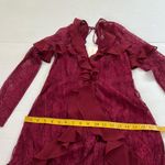 For Love & Lemons NWT Daphne Mini Dress Bordeaux, S Photo 6