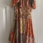Abel The Label Medium Patchwork Dress Asymmetrical Boho Cottagecore‎ Ruffle Photo 0