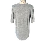 Gap Women's | | Light Gray 3/4 Sleeve Relaxed Loose Fit Crew Neck Top - S Photo 3