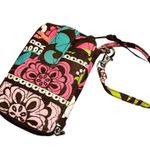 Vera Bradley Brown & Pink Wallet Wristlet Lola Pattern Cardholder Phone Holder! Photo 1