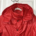 Women’s Red lightweight Puffer Hoodie Jacket(Size Medium) Photo 6
