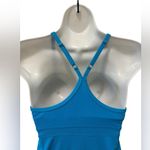 Athleta Shorebreak Built In Bra Dress Size S Blue Performance Fabric Racerback Photo 1