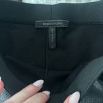 BCBGMAXAZRIA Black Women's Faux Leather Leggings Photo 7