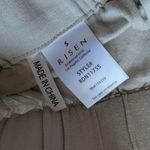 NWTS Risen Jeans Linen Blend High Waist Shorts Women's Small Light Tan Photo 3
