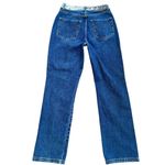 Route 66 90'S VINTAGE MOM HIGH RISE LEOPARD DARK WASH JEANS 7/8 EUC Photo 4