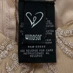 Windsor  Dress Party‎ Cocktail Lace V Neck Sleeveless Fit Flare Beige jrs Size 3 Photo 4