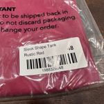 NWT Ruby Ribbon Sleek Shape Tank Rustic Red Smoothing Shaping Top Size 48 Photo 2