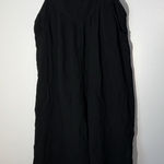 Heyson Kangaroo Pocketed Wide Leg Overall Jumpsuit Black Gauzy 100% Cotton L Size L Photo 0