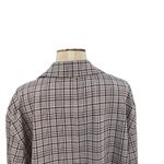 Free People Cali Plaid Blazer Jacket Gray Neutral Size Large Photo 8