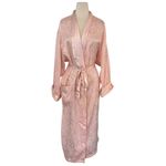 Victoria's Secret VICTORIA’S SECRET Vintage Gold Label Silky Paisley Pink Robe Size M Photo 8