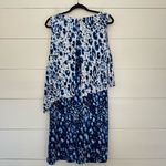 Chico's Chico’s Women’s 1 Blue Patterned Stretchy Dress Photo 3