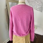 Talbots  Romantic Coquette Super Soft Pink Lambswool Angora Rabbit Hair Cardigan Photo 4